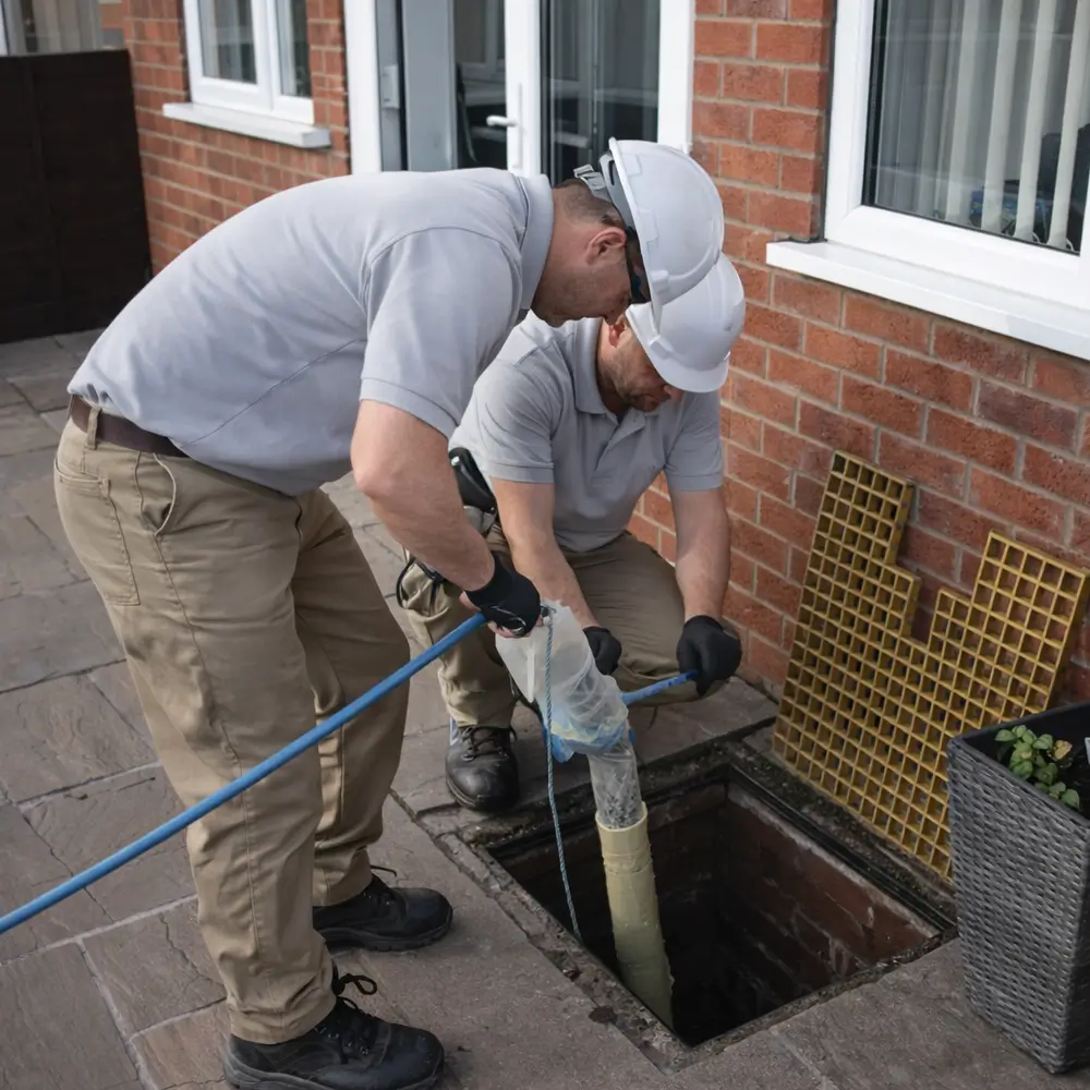 Blocked drain repair service in Coxheath